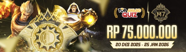 TOP AWARD M7 WORLD CHAMPHION MOBIL LEGEND 2026